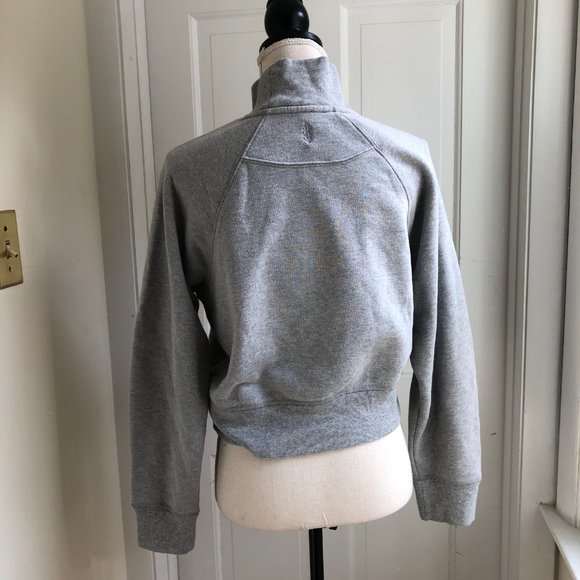 Free People Gray Sweatshirt with White Floral Design - Picture 4 of 6